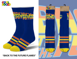 Back to the Future "Flames" Men's Straight Crew Socks (Size 6-13) (ONLINE ORDER ONLY)