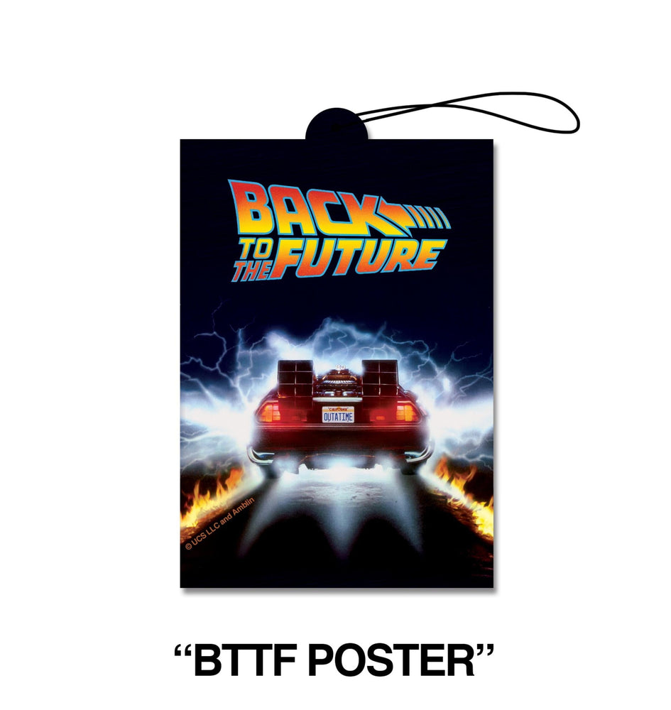 Back to the Future "BTTF Poster" air freshener (vanilla-scented) (ONLINE ORDER ONLY)