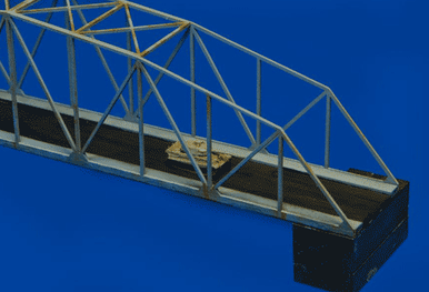 12" Steel Bridge for Vehicle or Railroad (Matboard) - 285CSS013 (Online Order Only)