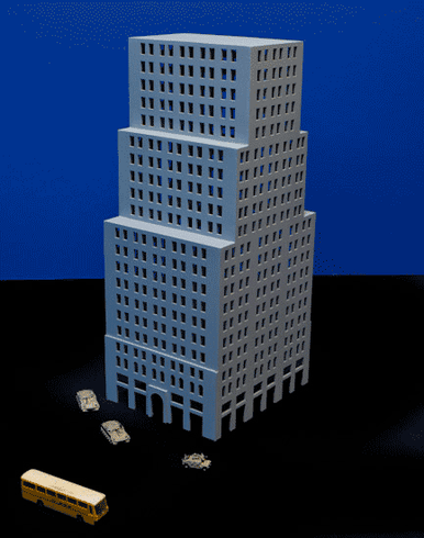 Large Skyscraper  (MatBoard) - 285CSS062 (Online Order Only)