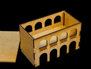 Middle East Two Story Building (MDF) - 15MMDF046-R (Online Order Only)