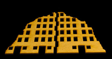 Ruined City Building - 28MMDF001 (Online Order Only)