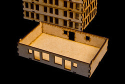 15mm "Stackable" Building, Ground Floor (MDF) - 15MMDF103-1 (Online Order Only)