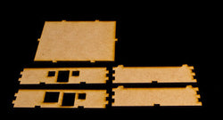 15mm "Stackable" Building, Ground Floor (MDF) - 15MMDF104-1 (Online Order Only)