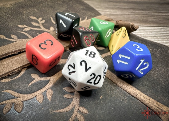 Nostalgia Opaque GM & Beginner Player Polyhedral 7-Die Set (Online Only)