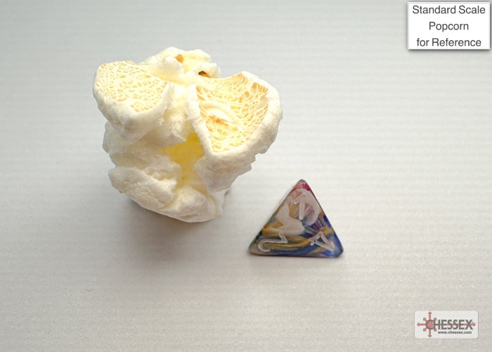 Festive Carousel/white Mini-Polyhedral 7-Die Set (Mini Poly Release 3) (Online Only)