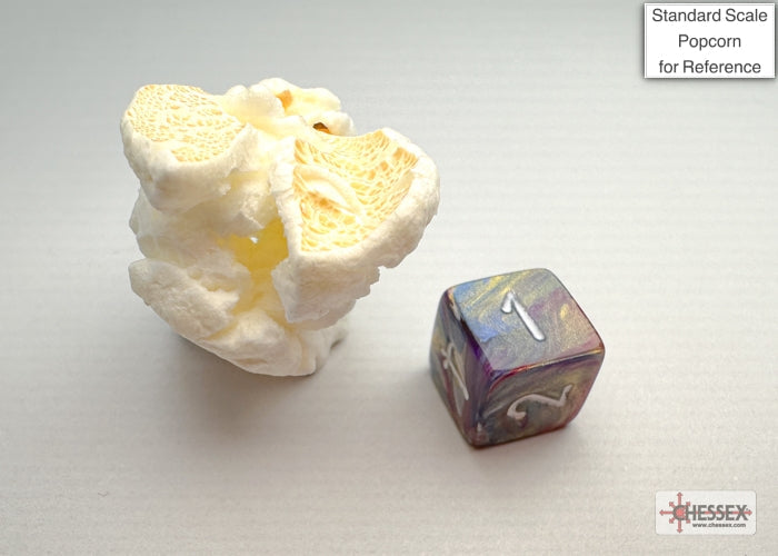 Festive Carousel/white Mini-Polyhedral 7-Die Set (Mini Poly Release 3) (Online Only)