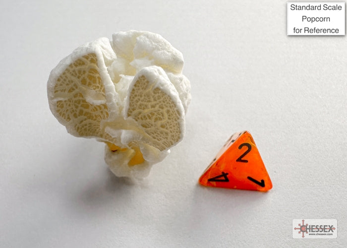 Vortex Orange/black Mini-Polyhedral 7-Die Set (Mini Poly Release 3) (Online Only)