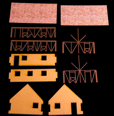 One Story Medium Half Timber House (MDF) - 15MMDF300 (Online Order Only)