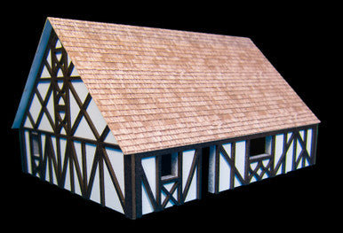 One StoryMedium Half Timber House with attic (MDF) - 15MMDF305 (Online Order Only)