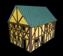 Two Story Medium Half Timber House (MDF) - 15MMDF302 (Online Order Only)