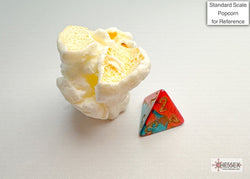 Gemini Red-Teal/gold Mini-Polyhedral 7-Die Set (Mini Poly Release 3) (Online Only)