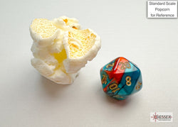 Gemini Red-Teal/gold Mini-Polyhedral 7-Die Set (Mini Poly Release 3) (Online Only)