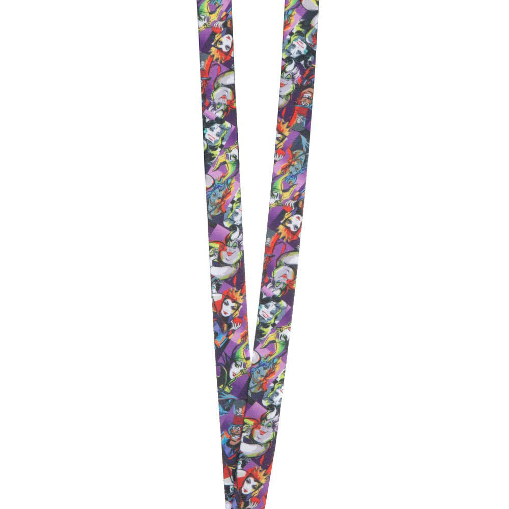 Disney Villains AOP Rubber Charm Lanyard (Online Order Only)