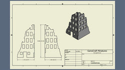Ruined City Building (MDF) - 15MMDF250 (Online Order Only)