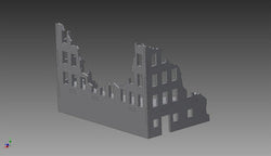 Ruined City Building (MDF) - 15MMDF252 (Online Order Only)