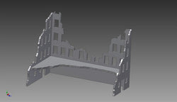 Ruined City Building (MDF) - 15MMDF252 (Online Order Only)