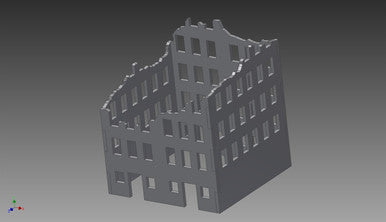 Ruined City Building (MDF) - 15MMDF258 (Online Order Only)