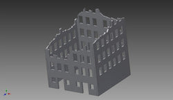 Ruined City Building (MDF) - 15MMDF258 (Online Order Only)