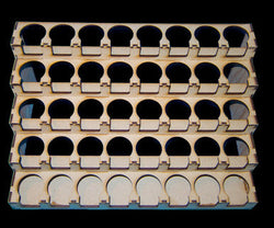 Wall Mount Paint Rack - 34mm Designed for GW and Citadel Paint Pots (Online Order Only)