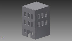 City Building (MDF) - 15MMDF266 (Online Order Only)