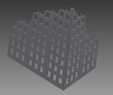 Ruined City Building - 28MMDF001-1 (Online Order Only)
