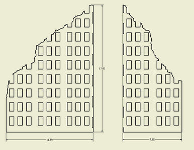 Ruined City Building - 28MMDF001-1 (Online Order Only)