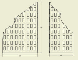 Ruined City Building - 28MMDF001-1 (Online Order Only)