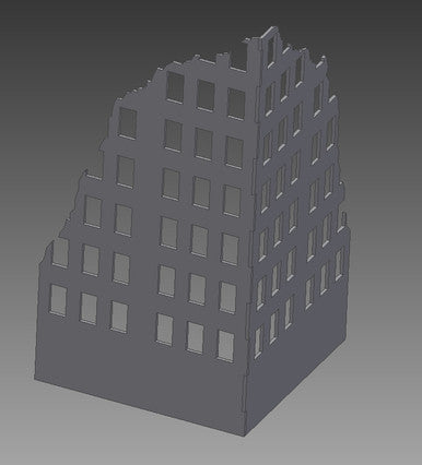 Ruined City Building - 28MMDF002-1 (Online Order Only)