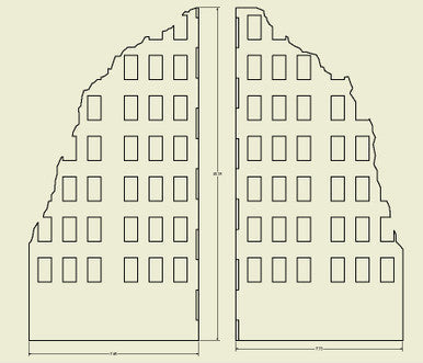 Ruined City Building - 28MMDF002-1 (Online Order Only)