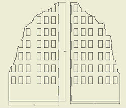 Ruined City Building - 28MMDF002-1 (Online Order Only)