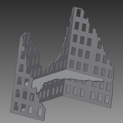 Ruined City Building - 28MMDF003-1 (Online Order Only)