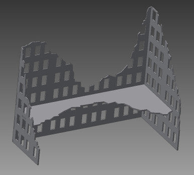 Ruined City Building - 28MMDF003-1 (Online Order Only)