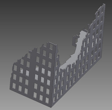 Ruined City Building - 28MMDF003-1 (Online Order Only)