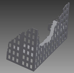 Ruined City Building - 28MMDF003-1 (Online Order Only)