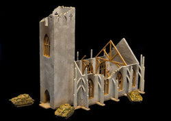 6mm Ruined Church/Cathedral (Matboard) - 285CSS032 (Online Order Only)