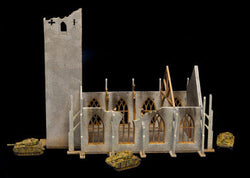 6mm Ruined Church/Cathedral (Matboard) - 285CSS032 (Online Order Only)