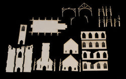 6mm Ruined Church/Cathedral (Matboard) - 285CSS032 (Online Order Only)