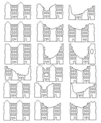6mm Downtown Flats (All 1" Wide) (Matboard) - 285CSS037 (Online Order Only)