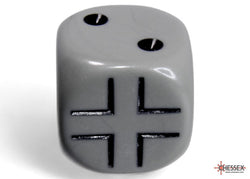 WW2 dice German Opaque Dark Grey/black 16mm d6 Dice Block (12 dice) (Online Only)