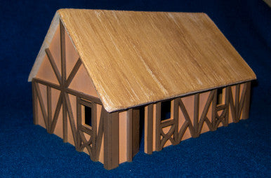 One Story Medium Half Timber House - 28MMDF300 (Online Order Only)