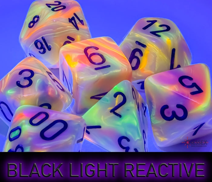 Festive Mega-hedral Circus/black 7-Die set (Online Only)