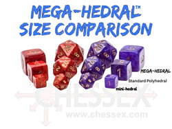 Marble Mega-hedral Green/dark green 7-Die Set (Online Only)