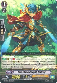 Sunshine Knight, Jeffrey (G-BT07/029EN) [Glorious Bravery of Radiant Sword]