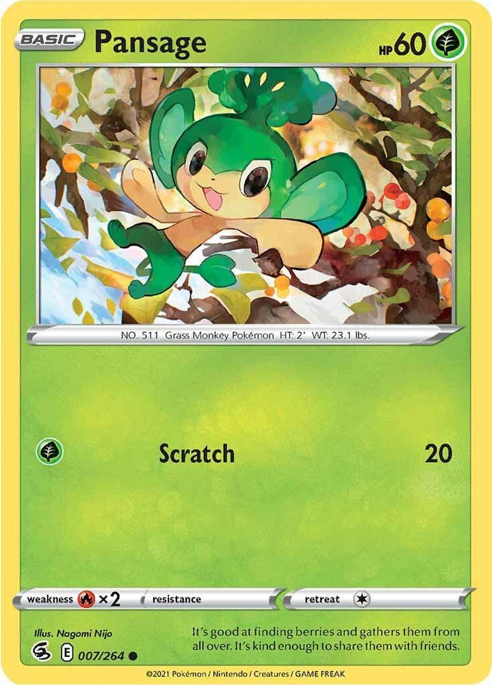 Pansage (007/264) [Sword & Shield: Fusion Strike] (Online Only)