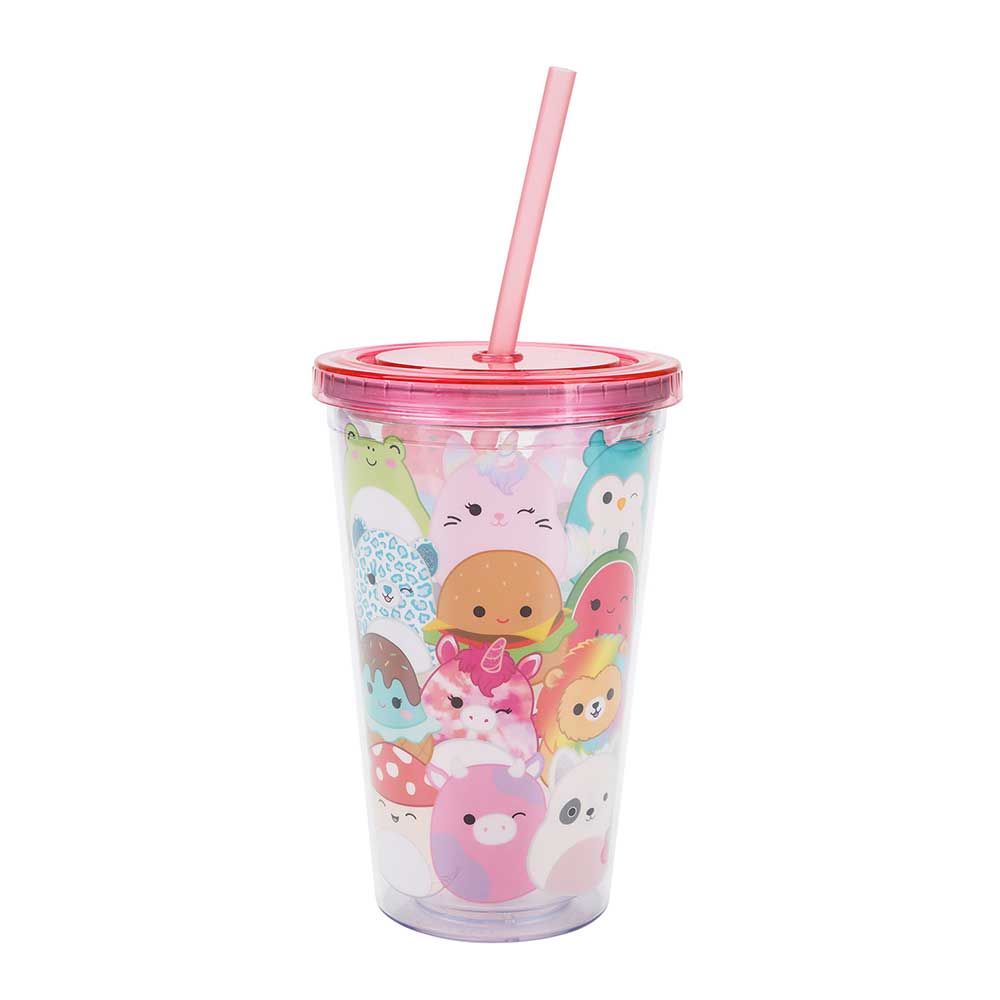 Squishmallows 16oz Acrylic Travel Cup with Straw (Online Order Only)