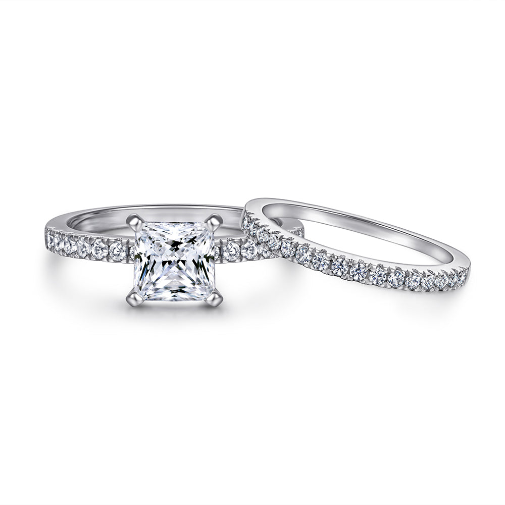The Emma - Silver Wedding Ring Set (ONLINE ORDER ONLY)