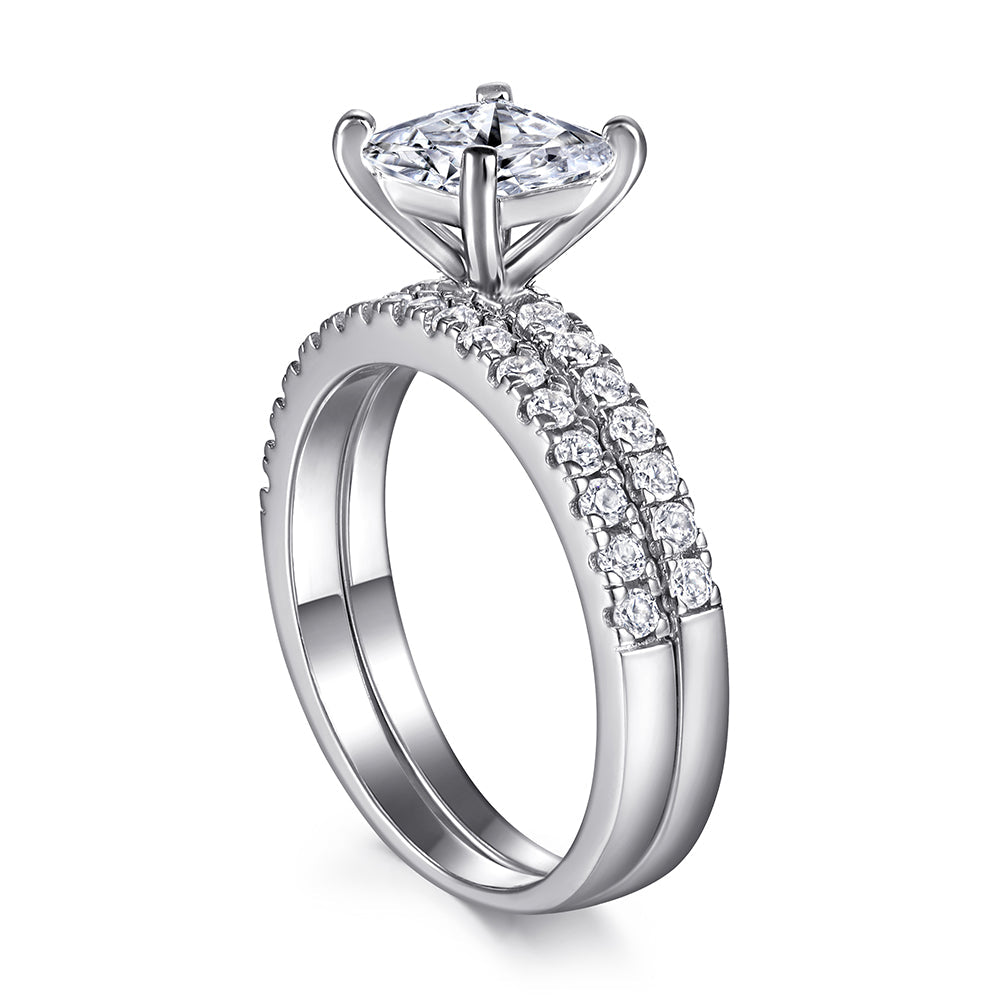 The Emma - Silver Wedding Ring Set (ONLINE ORDER ONLY)