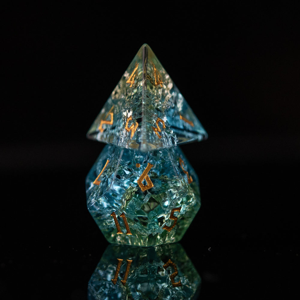 Calypso Shattered Glass Dice Set (ONLINE ORDER ONLY)