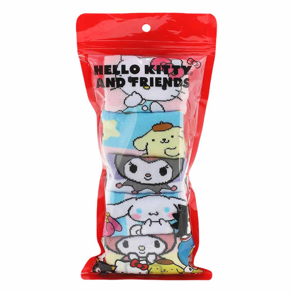 Hello Kitty & Friends Pastel 5 Pair Ankle Socks (Online Order Only)